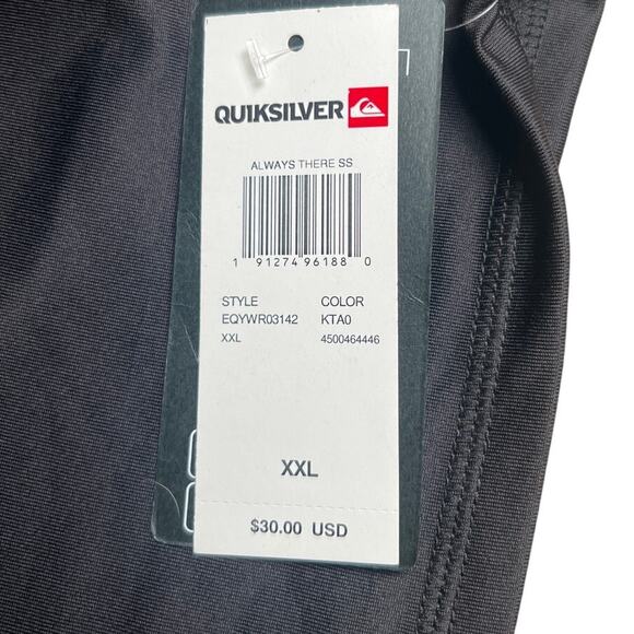 NWT Quiksilver Black UV Men Size 2XL Swim Top - Picture 3 of 6